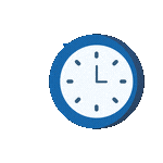 An anolog clock with particles trailing behind it, as if the clock is quickly moving forward